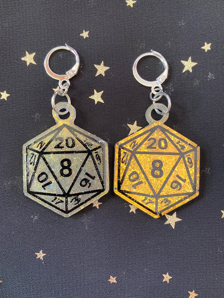 D20 Dice Earrings