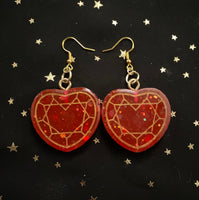 Crystal Heart Earrings